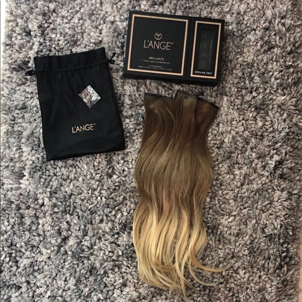 Lange 100% human hair clip in extensions